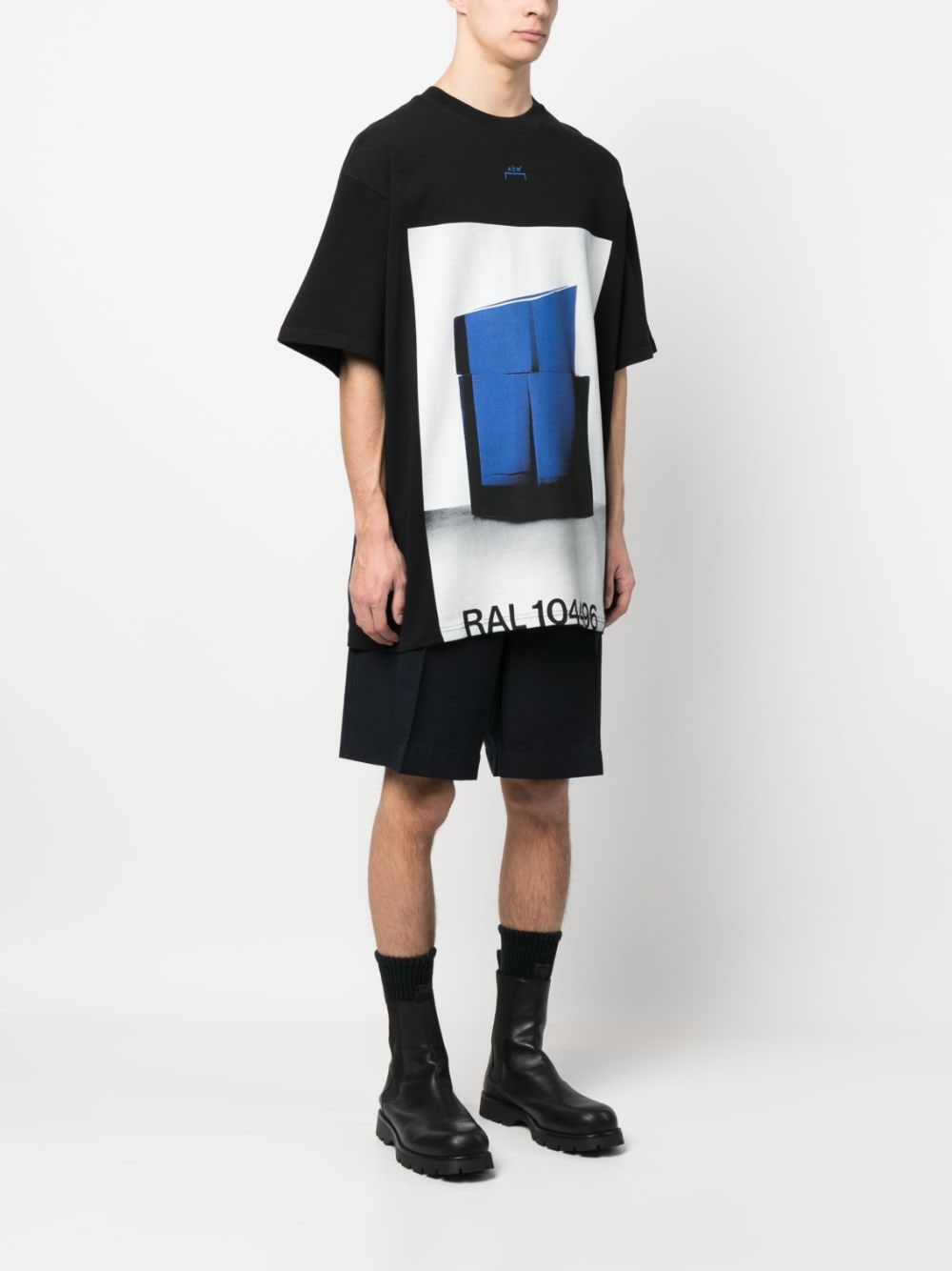 Shop A-cold-wall* Graphic-print Short-sleeve T-shirt In Schwarz