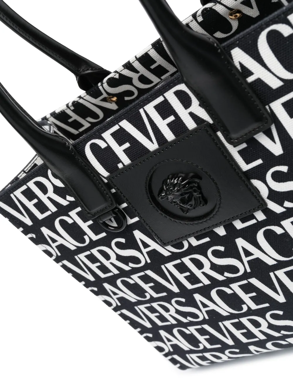 Versace Small Versace Allover Tote Bag Farfetch