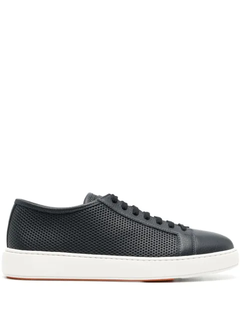 Santoni leather low-top sneakers