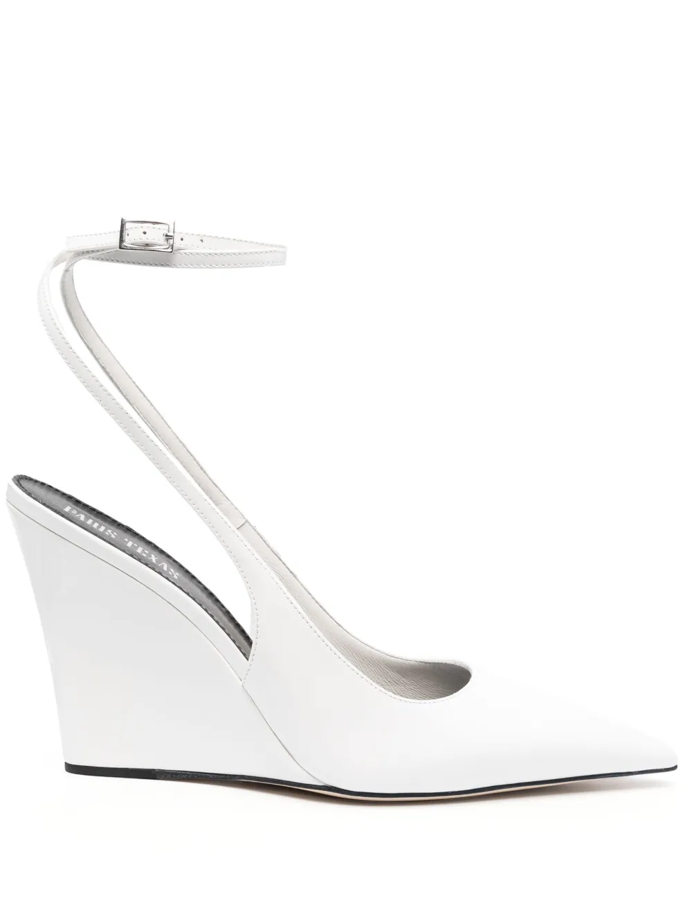 Paris Texas Wanda 106mm Wedge Pumps In Weiss