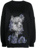 Ioana Ciolacu graphic-print jumper - Black