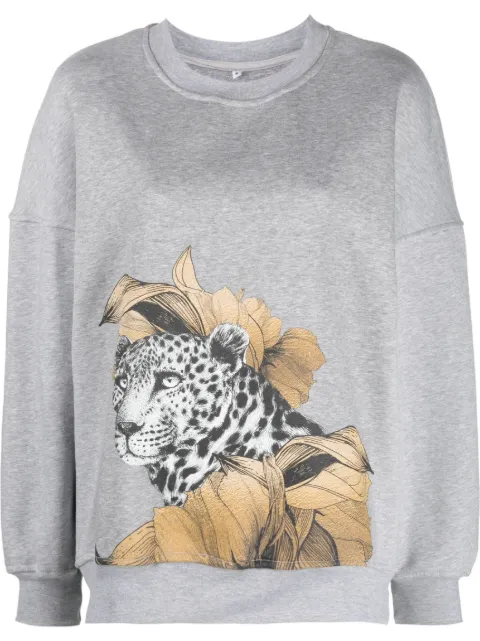 Ioana Ciolacu graphic-print crew-neck sweashirt