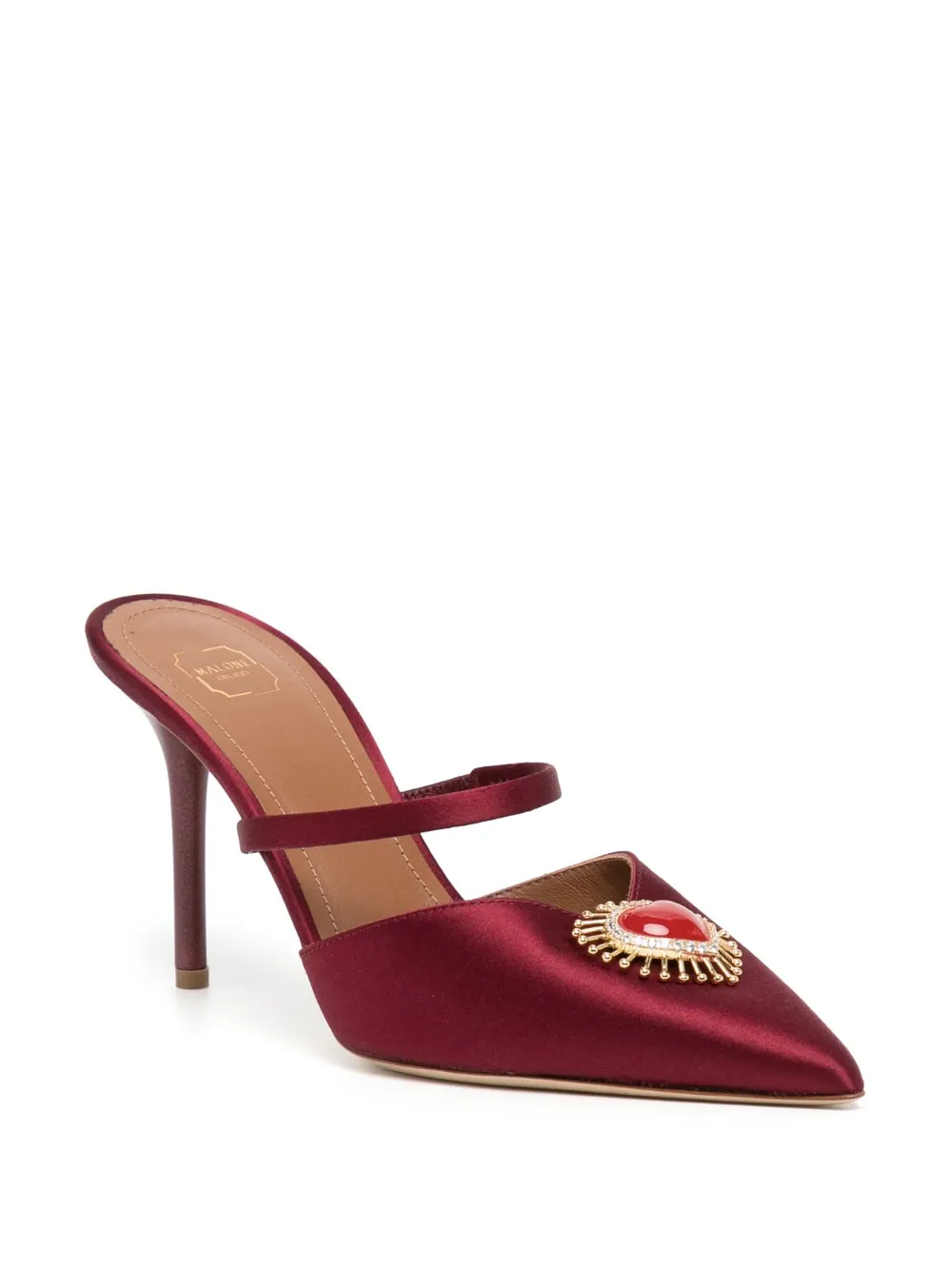 Malone Souliers Muiltjes met puntige neus - Rood