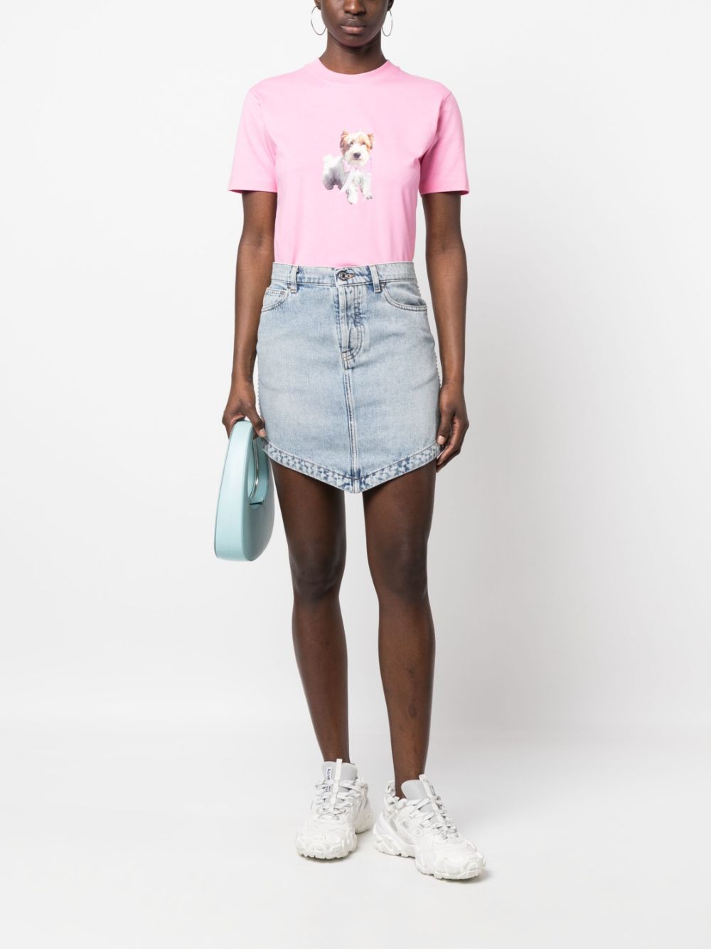 MSGM T-shirt met grafische print - Roze