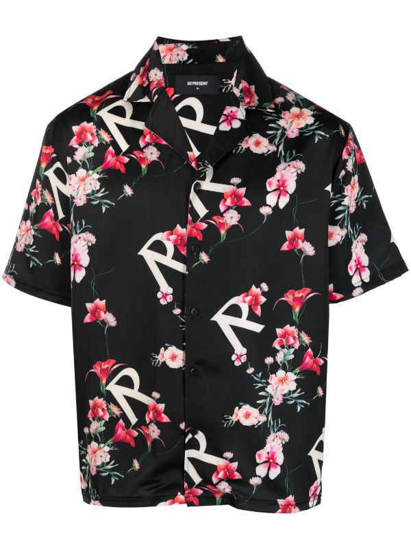 Represent floral-print short-sleeved Shirt - Farfetch