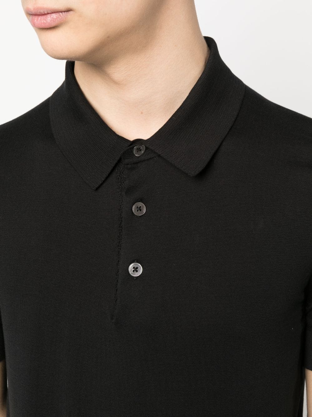 Shop Tom Ford Short-sleeve Polo Shirt In Schwarz