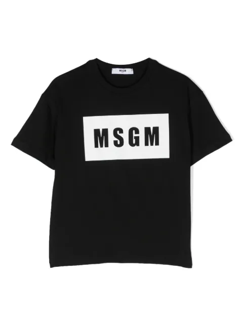 MSGM Kids logo-print cotton T-shirt
