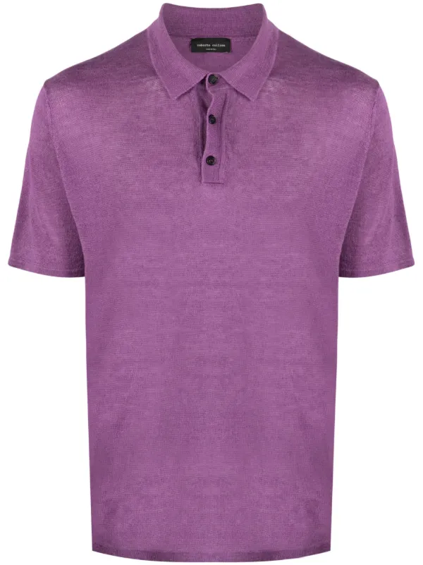 Purple polo shirt cheap