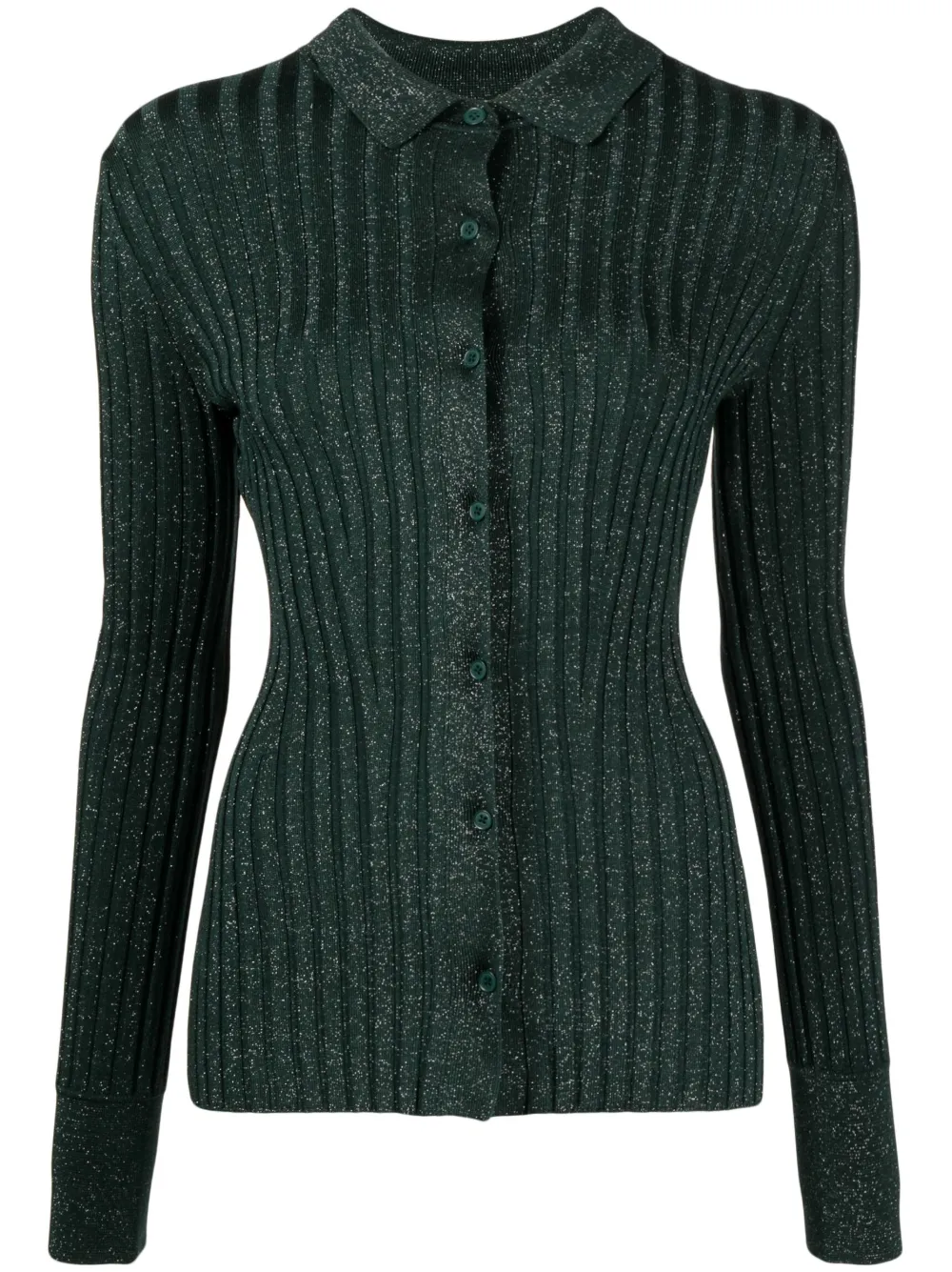 Galvan ribbed knit cardigan