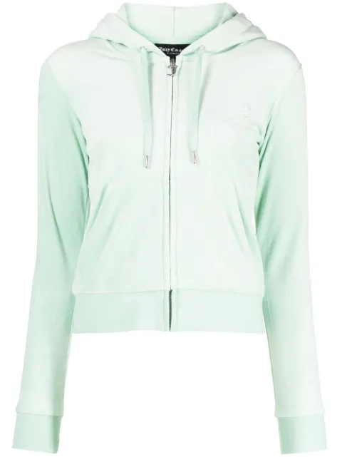 Juicy Couture Robertson velvet-effect hoodie 