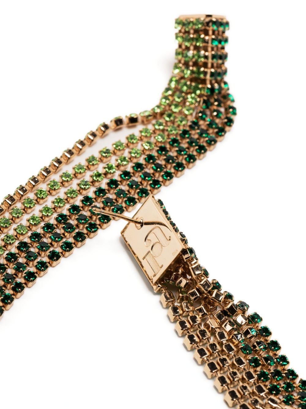 Shop Rosantica Turbo Crystal-embellished Drop Earrings In Green