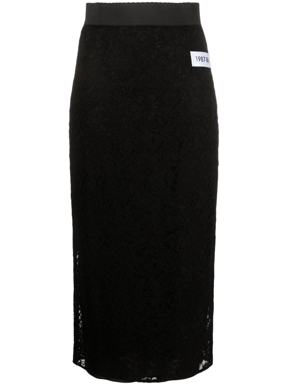 Shop Dolce & Gabbana High-waisted Pencil Skirt In Schwarz