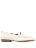 Tod's logo chain-link loafers - White