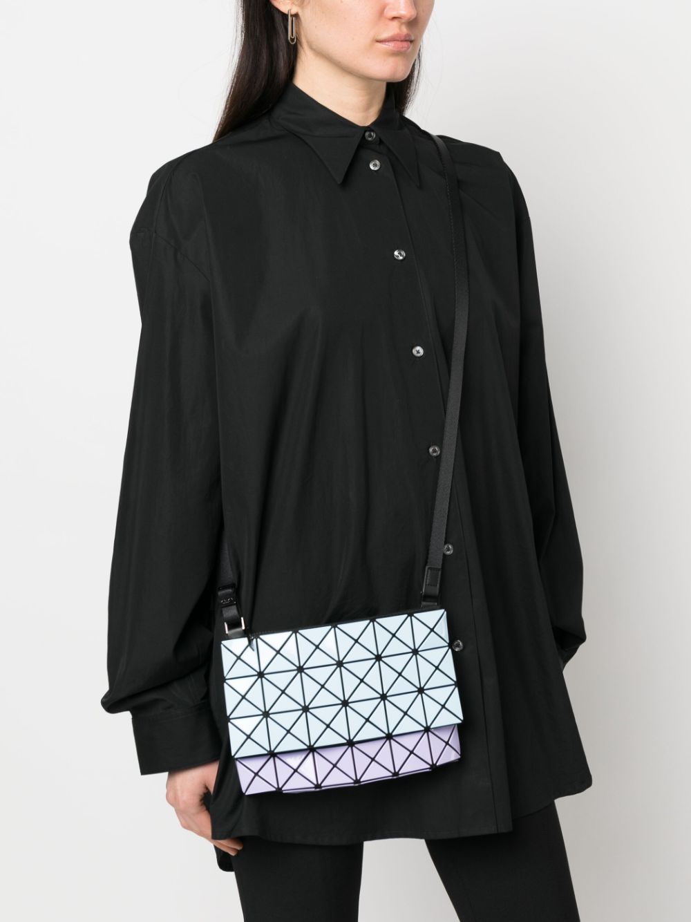 Bao Bao Issey Miyake Prism Kangaroo Geometric Zip Shoulder Bag