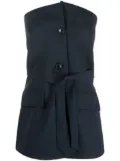 OUR LEGACY off-shoulder suit top - Blue