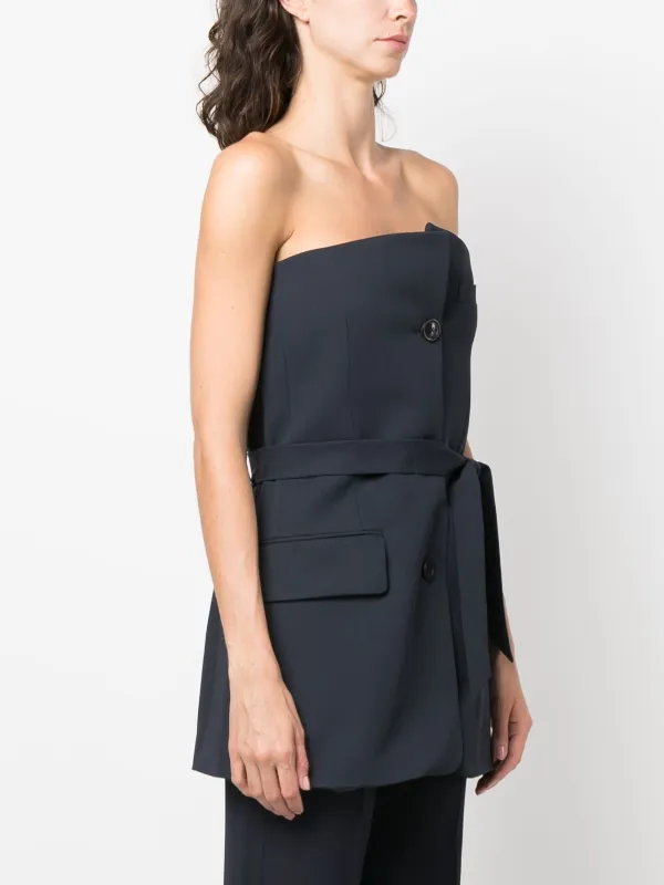 【まとめ買い】 OUR LEGACY off-shoulder Suit Top | Blue | FARFETCH トップス