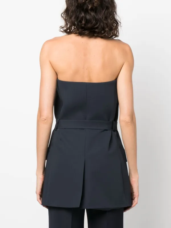 OUR LEGACY off-shoulder Suit Top | Blue | FARFETCH
