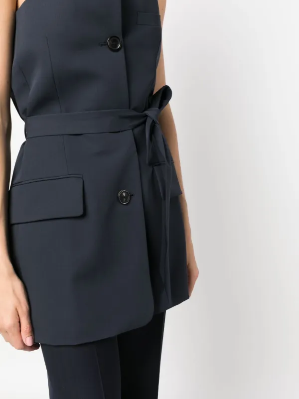 高感度ショップで2023年売れたブランド OUR LEGACY off-shoulder Suit Top | Blue | FARFETCH トップス