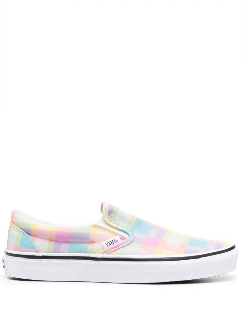 hype Vans Slip-On checkerboard-print sneakers  