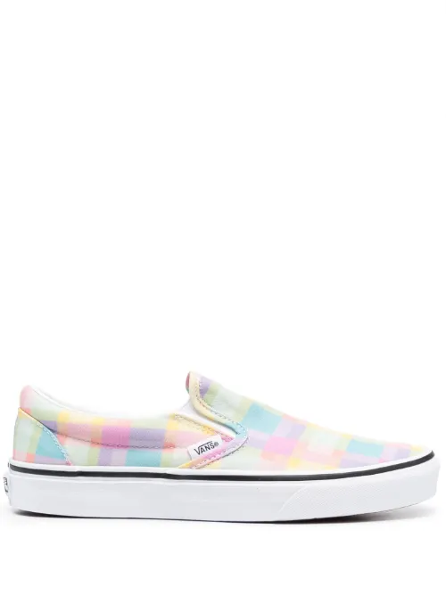 Vans baskets à damiers - Jaune - Vans - Modalova