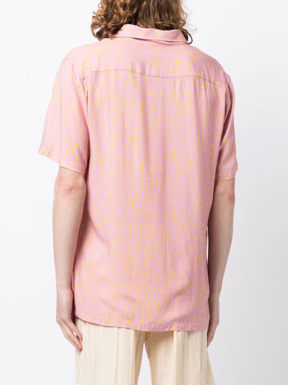 Shop Arrels Barcelona Graphic-print Short-sleeve Shirt In Pink