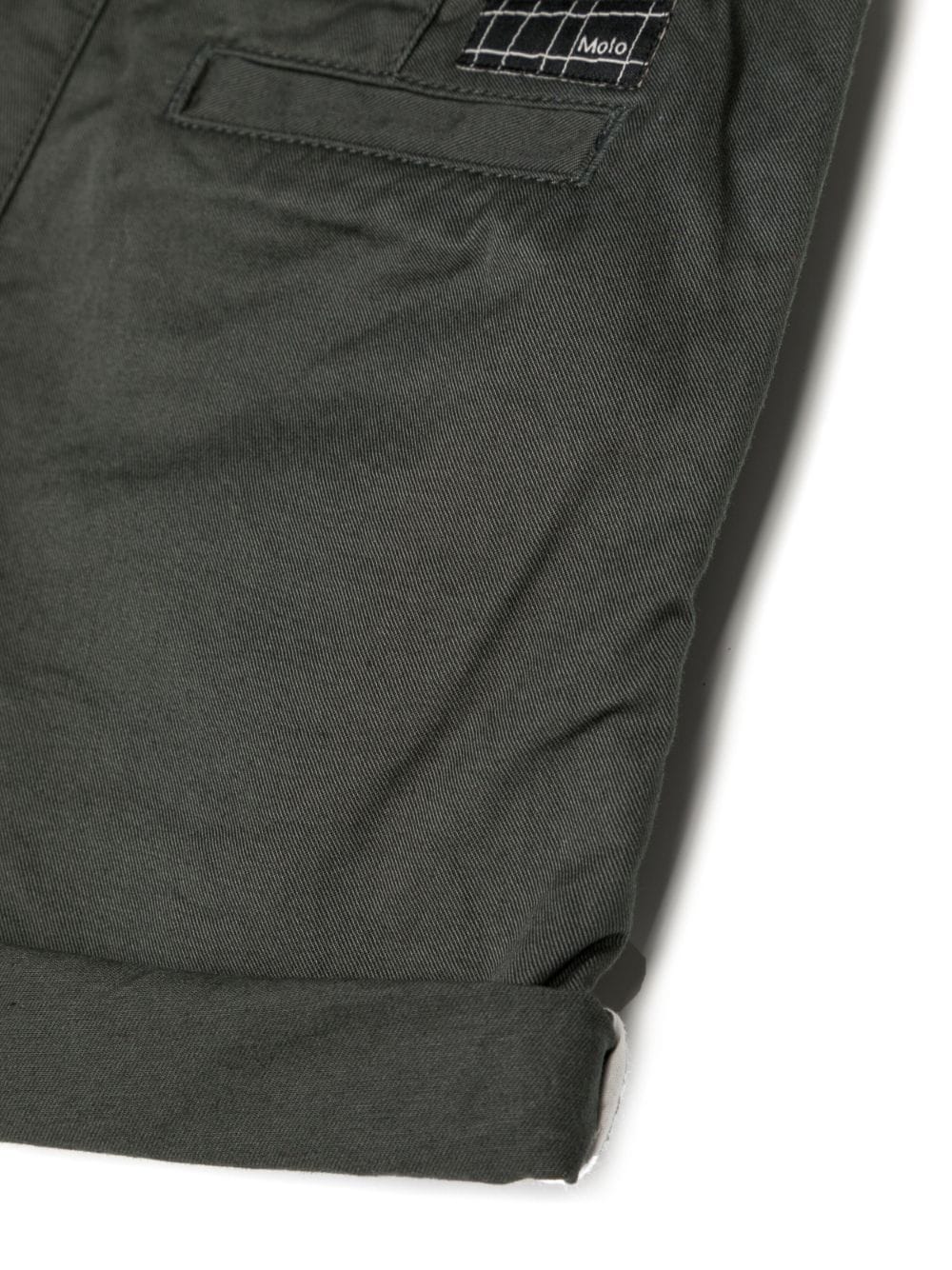 Shop Molo Stripe Detail Chino Shorts In Black