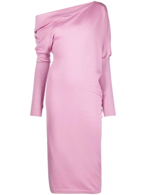 TOM FORD off-shoulder jumper dress