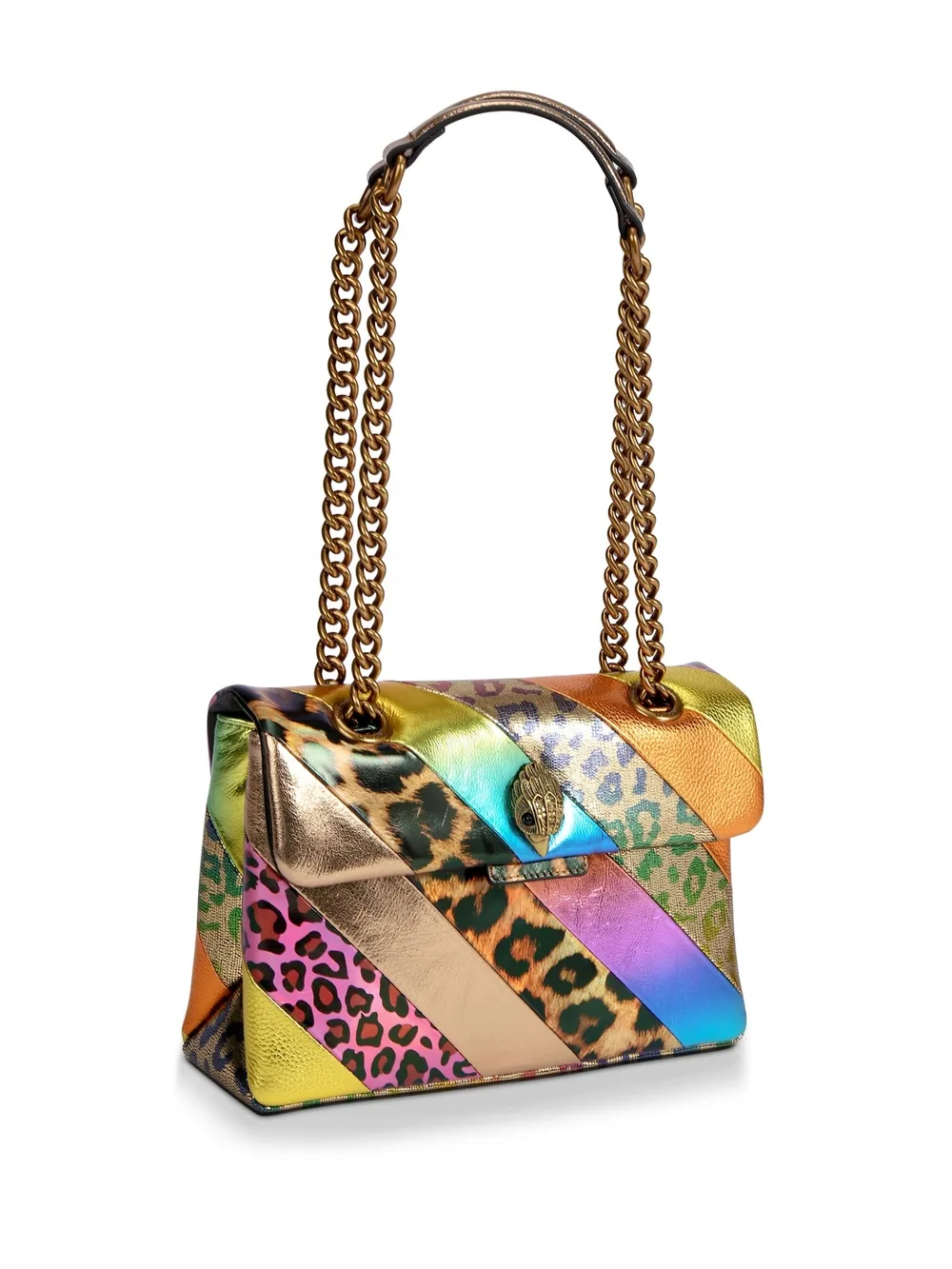 Kurt Geiger London Metallic animalprint Kensington Crossbody Bag