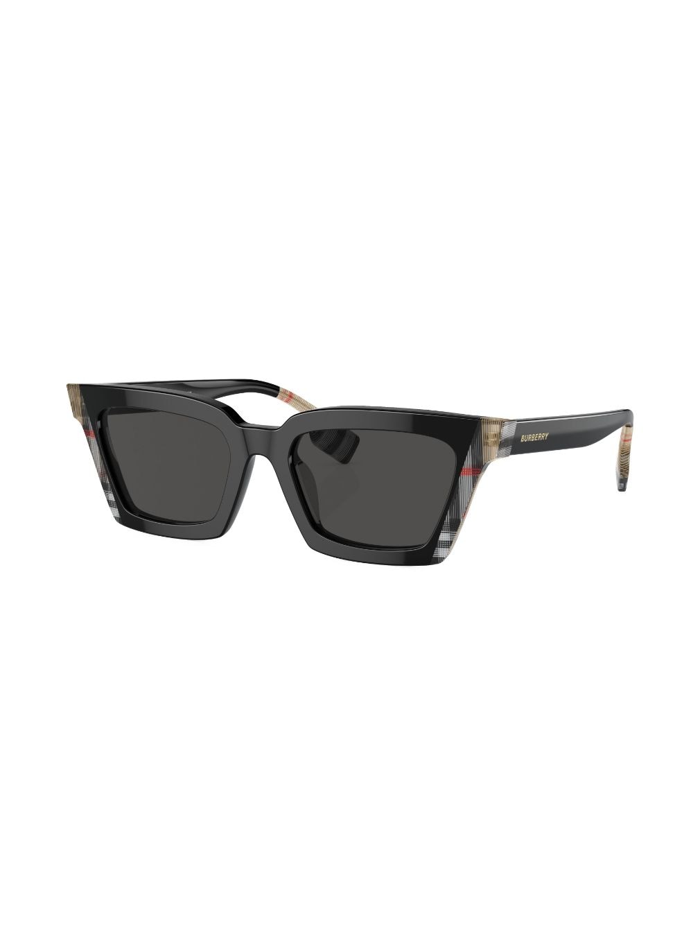 Shop Burberry Eyewear Briar Check-print Sunglasses In Schwarz