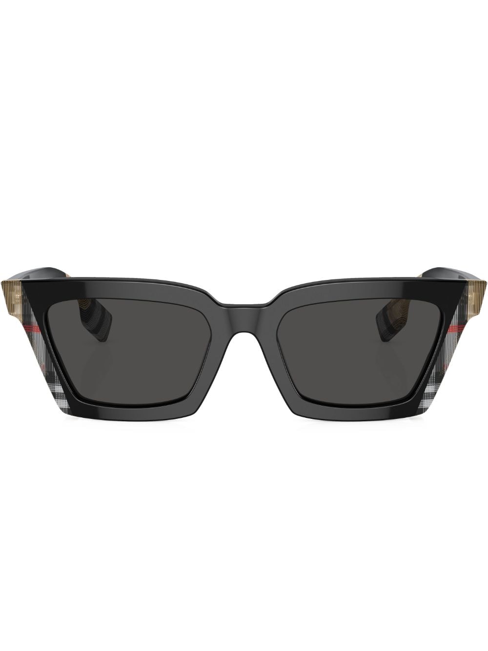 Burberry Eyewear Briar Check-print Sunglasses In Schwarz