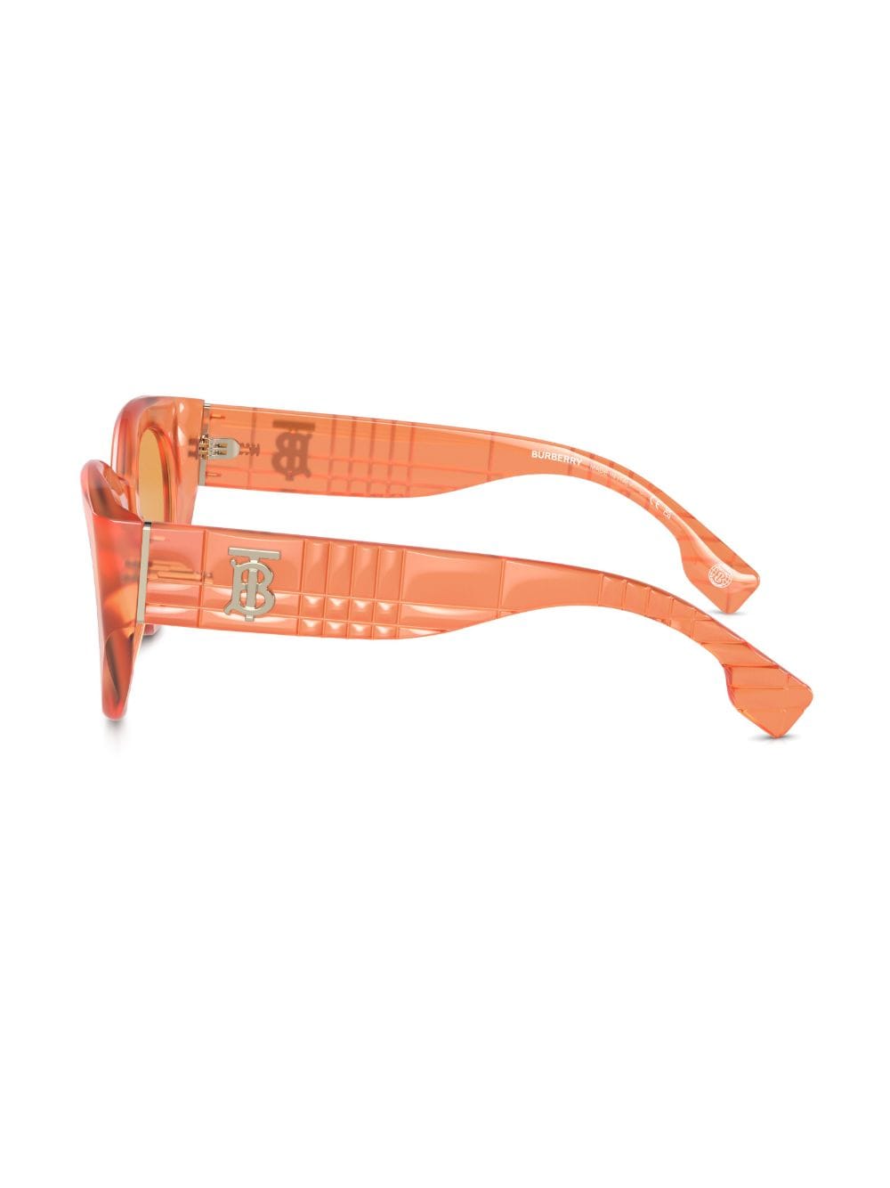 Shop Burberry Eyewear Meadow Tinted-lenses Sunglasses In Orange