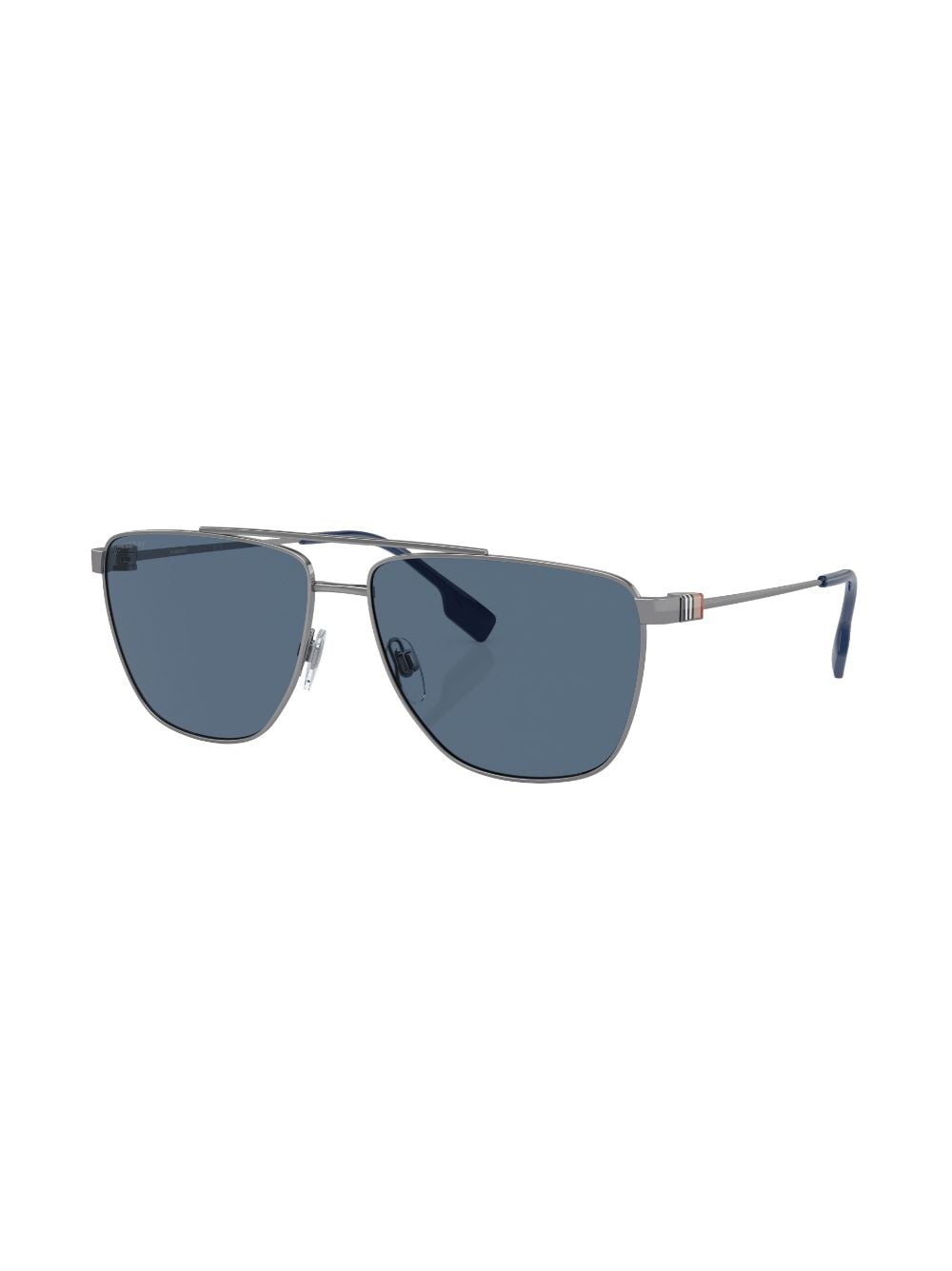 Shop Burberry Eyewear Blaine Pilot-frame Sunglasses In Silber