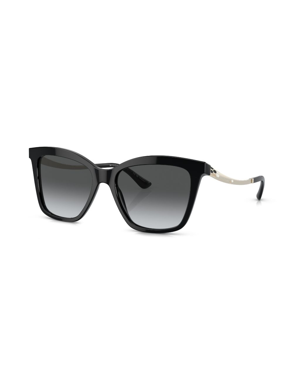 Shop Bvlgari Square-frame Gradient-lenses Sunglasses In Schwarz