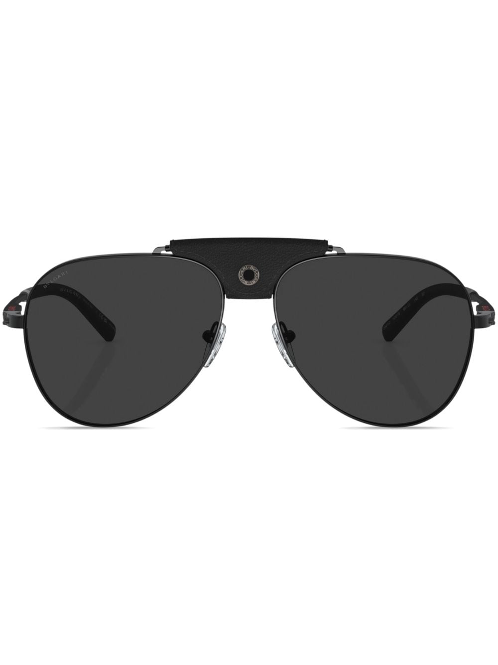 Bvlgari Pilot-frame Tinted-lenses Sunglasses In Black