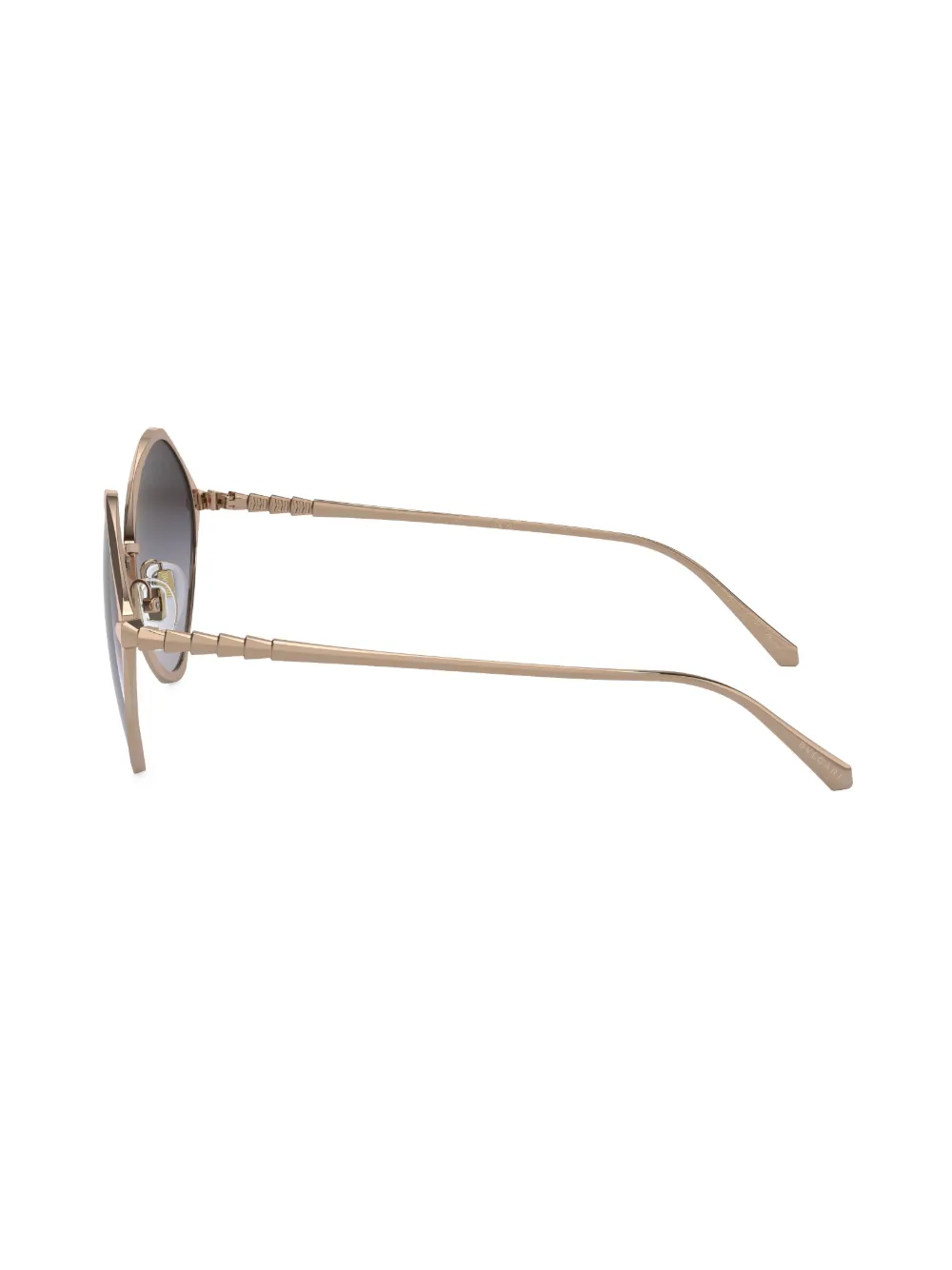 Bvlgari Bril met rond montuur - Metallic