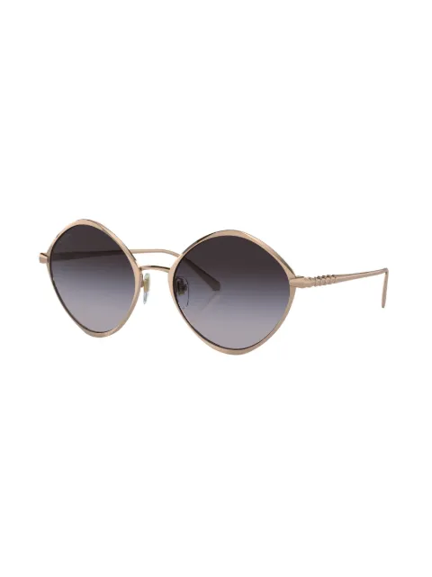 Bvlgari round-frame engraved-logo sunglasses BV6186K20148G - 2