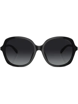 Coach Oversized Round Sunglasses Black FARFETCH IE