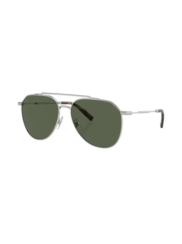 Dolce & Gabbana Eyewear Pilot Frame Sunglasses | Silver  display picture 1
