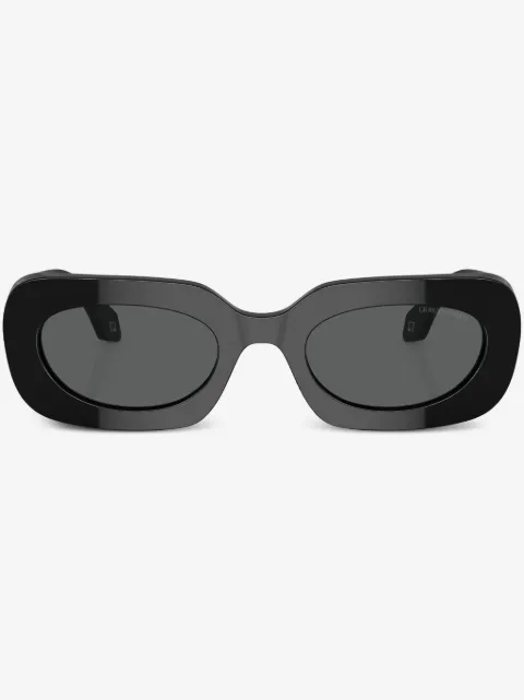 Giorgio Armani logo-print square-frame sunglasses