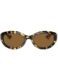 Oliver Peoples tortoiseshell-effect oval sunglasses - Green