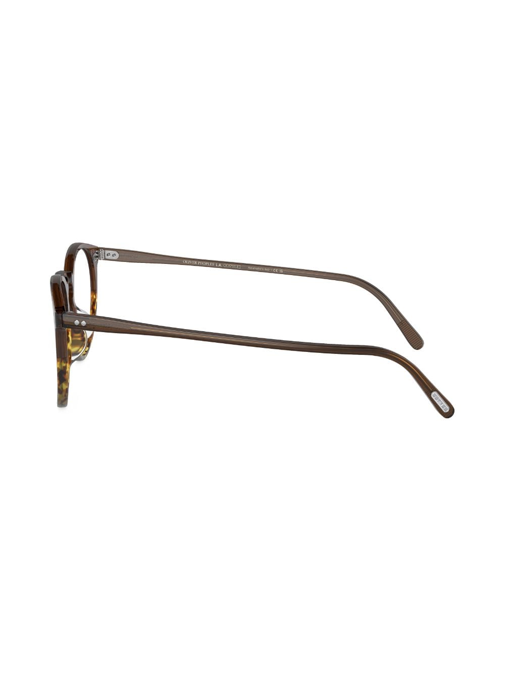 Shop Oliver Peoples Round-frame Glasses In Braun