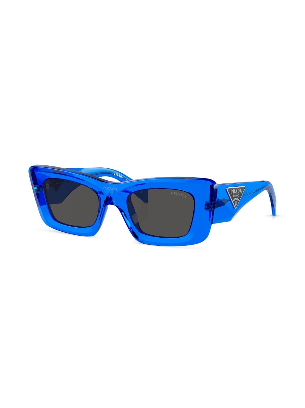 Prada Eyewear Zonnebril met vierkant montuur - Blauw