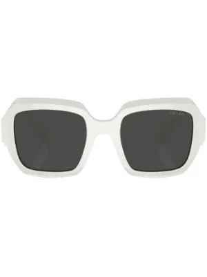 Prada Eyewear cat-eye Frame Sunglasses | White | FARFETCH