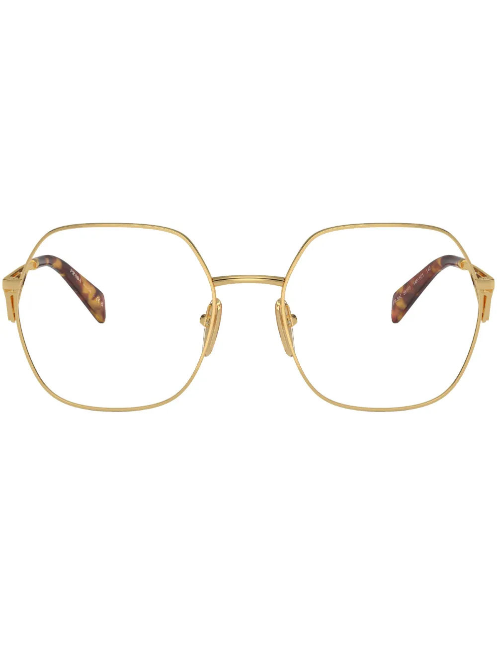 Prada Eyewear lunettes de vue à monture oversize - Or Prada Eyewear lunettes de vue à monture oversize - Or