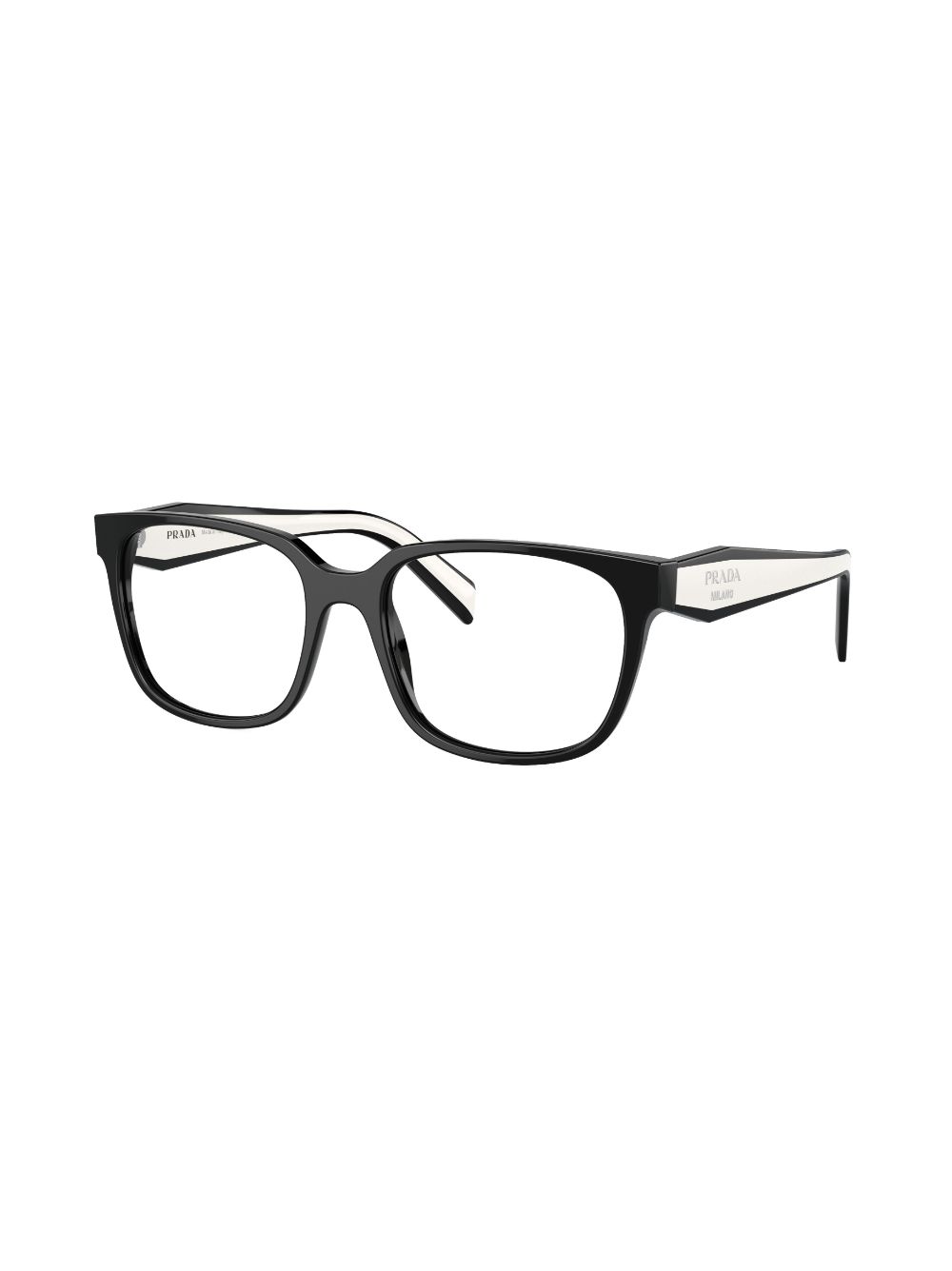 Shop Prada Square-frame Glasses In Schwarz