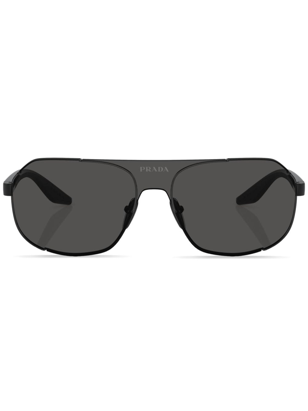 Prada Round-frame Sunglasses In Black