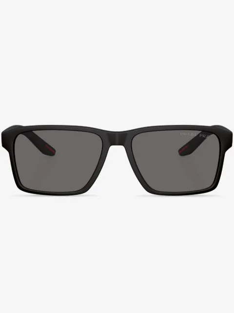 Prada Linea Rossa lunettes de soleil à monture rectangulaire