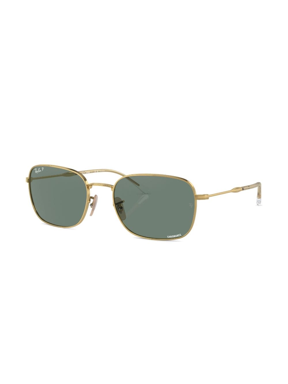 Shop Ray Ban Tinted-lenses Square-frame Sunglasses In Gold