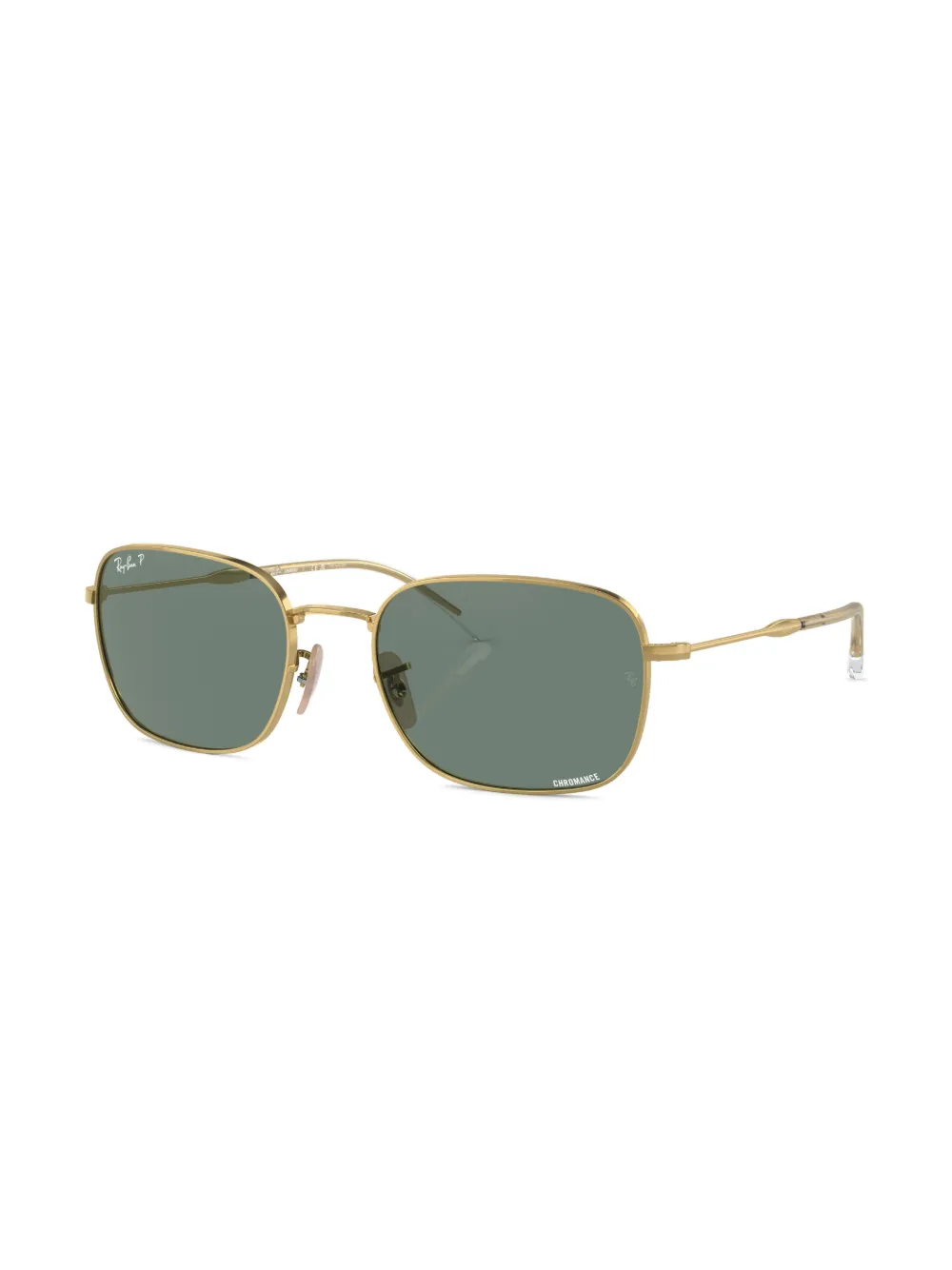 Ray Ban Tinted-lenses Square-frame Sunglasses In Gold