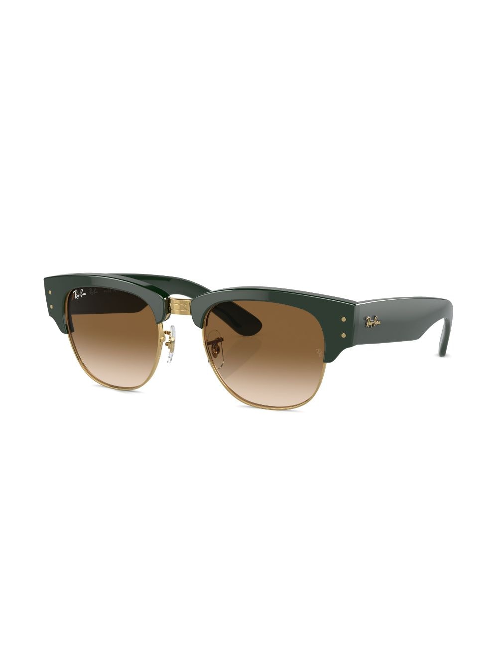 Shop Ray Ban Mega Clubmaster Tinted-lenses Sunglasses In Grün